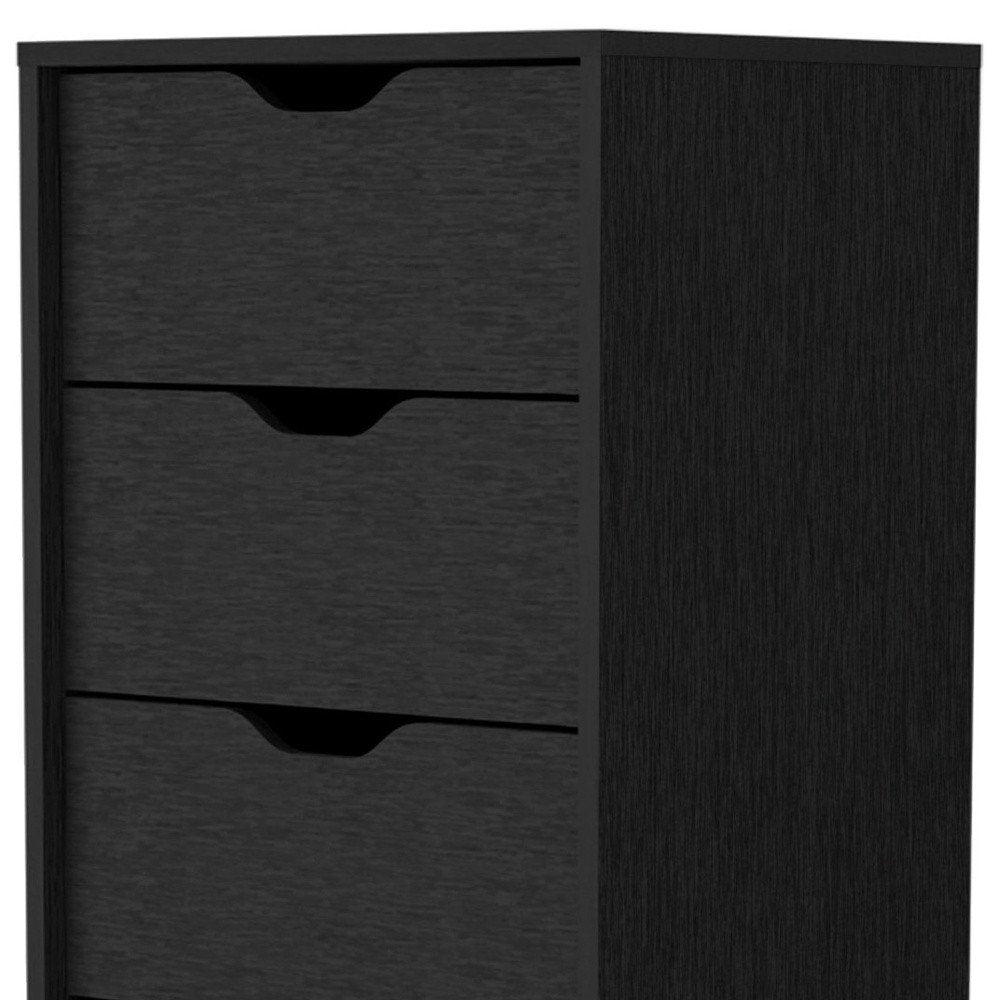 White Five Drawer Dresser - 18-inch
