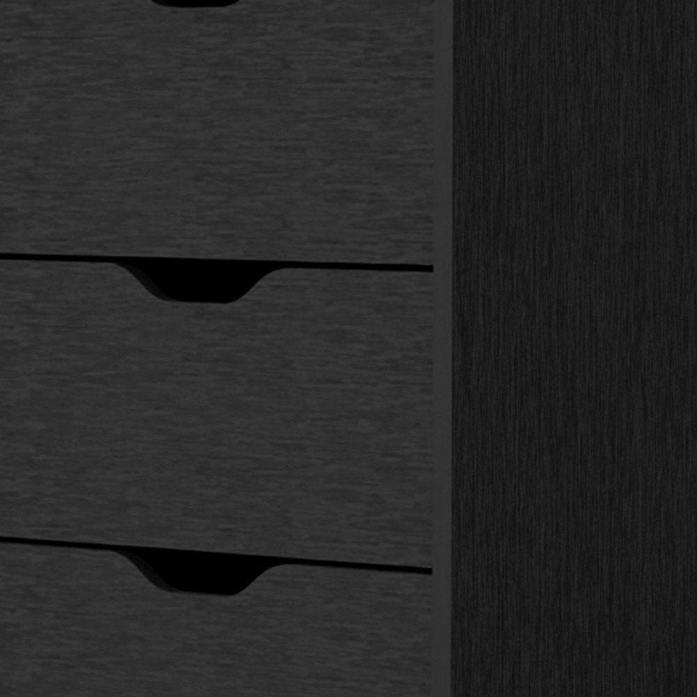 White Five Drawer Dresser - 18-inch