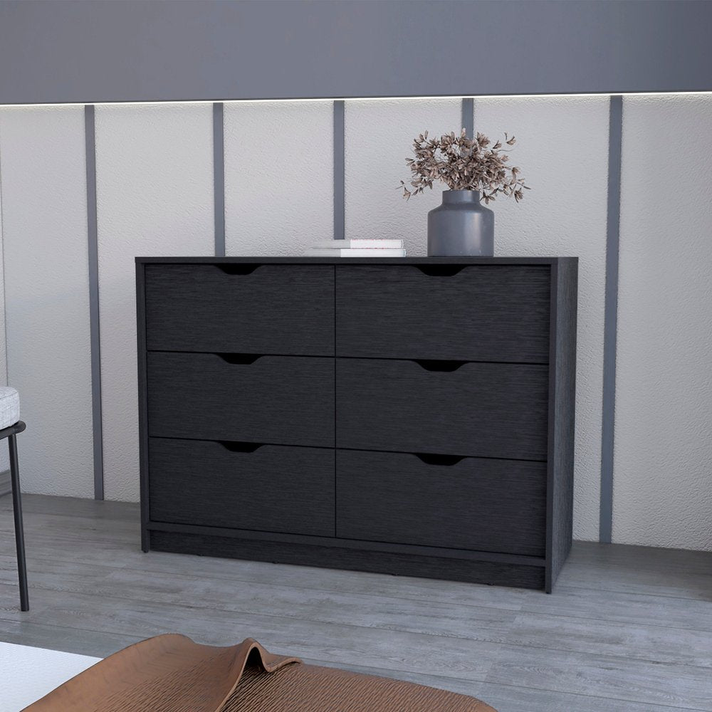 White Six Drawer Dresser - 42-inch