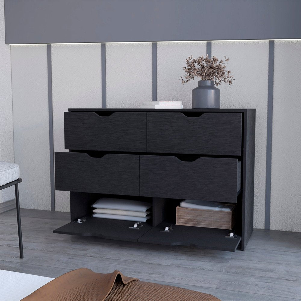 White Six Drawer Dresser - 42-inch