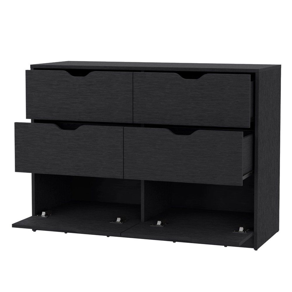 White Six Drawer Dresser - 42-inch