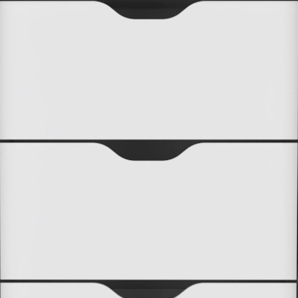 White Five Drawer Dresser - 18-inch