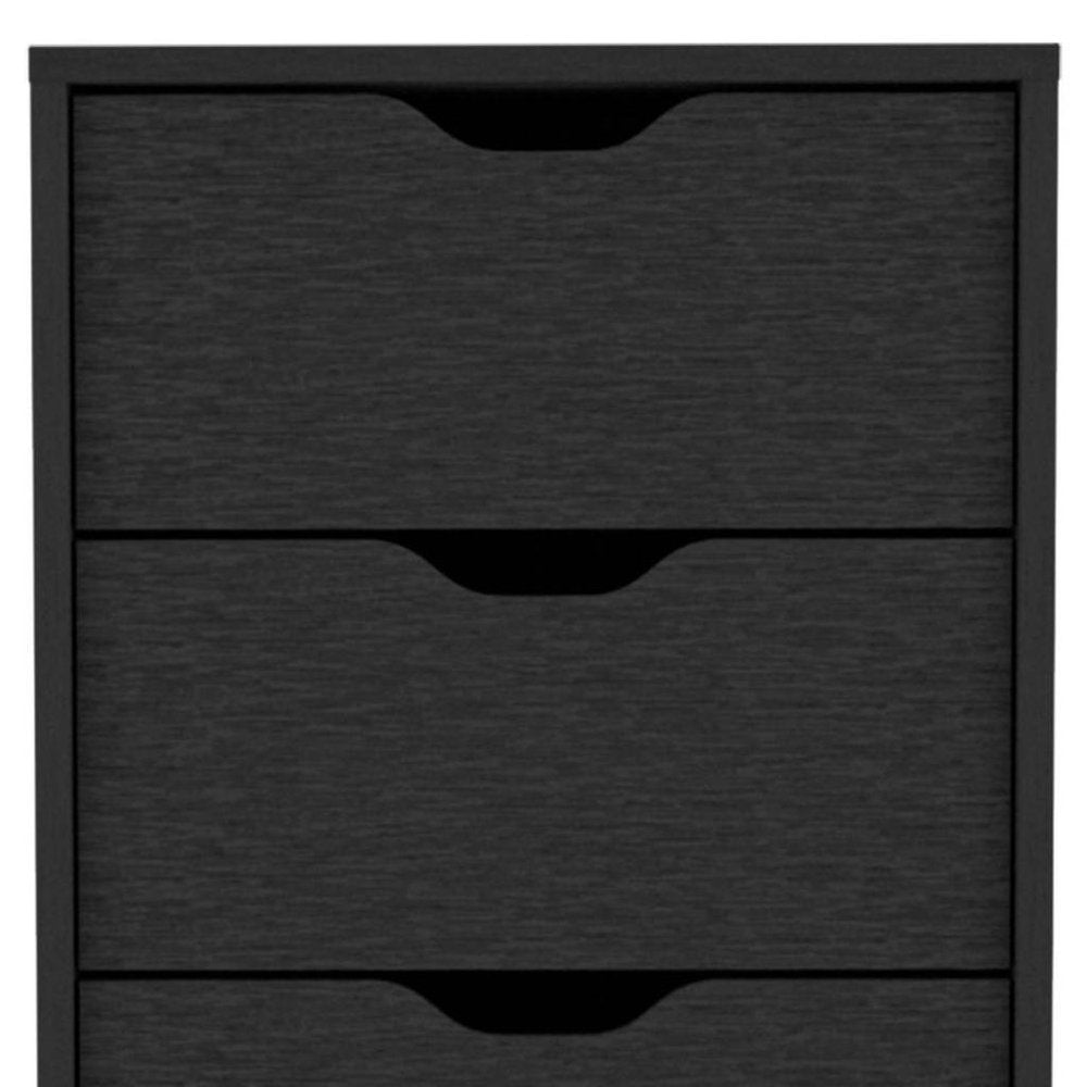 White Five Drawer Dresser - 18-inch