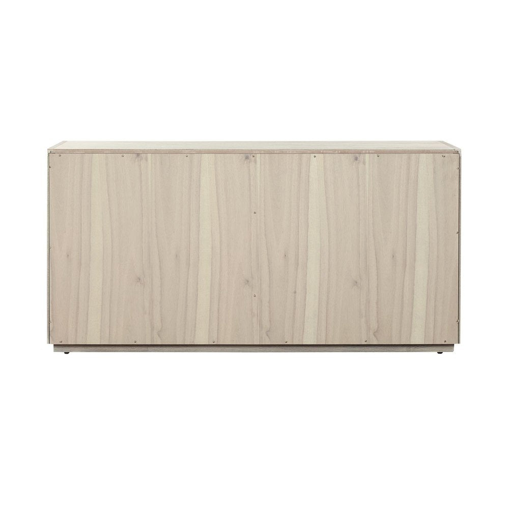 Gray Solid Wood Six Drawer Double Dresser - 63-inch