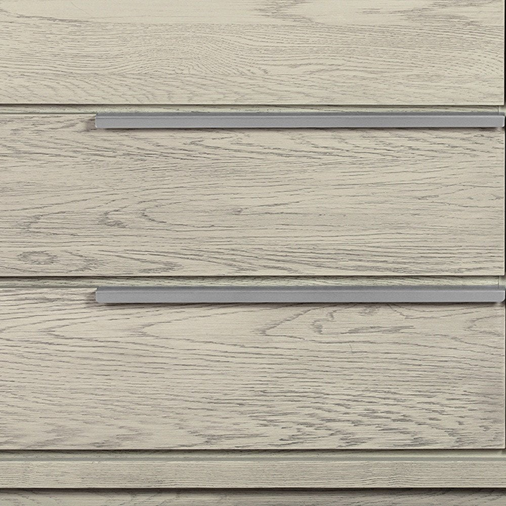 Gray Solid Wood Six Drawer Double Dresser - 63-inch