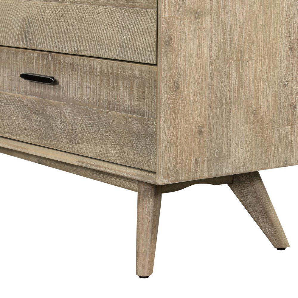Brown Solid Wood Six Drawer Double Dresser - 63-inch