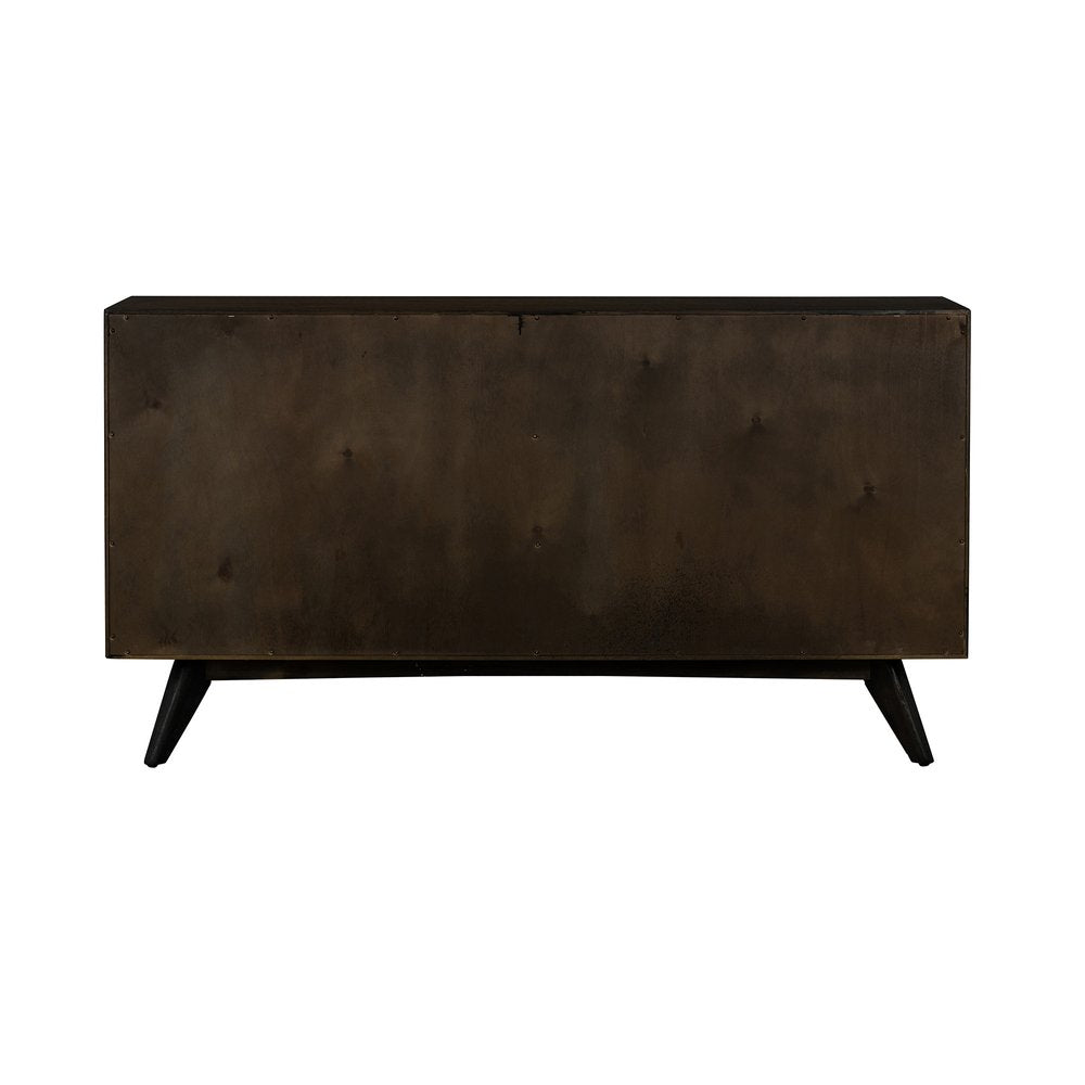 Brown Solid Wood Six Drawer Dresser - 63-inch