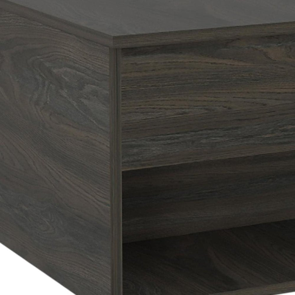 Set of Two Espresso and Black Wood Wheel Furniture Set