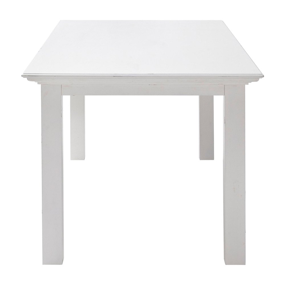 White Solid Wood Dining Table - 71-inch