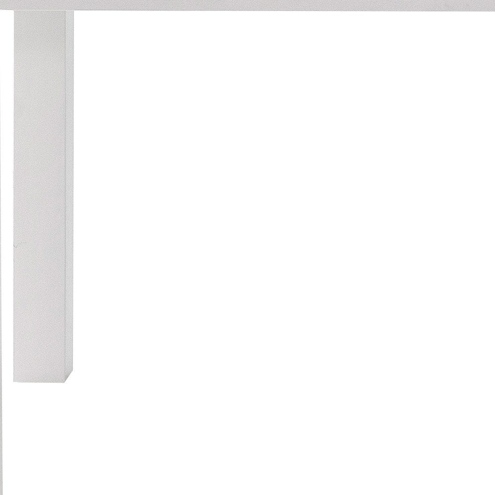 White Solid Wood Dining Table - 71-inch