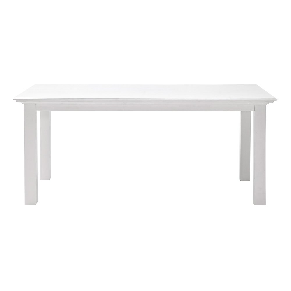 White Solid Wood Dining Table - 79-inch