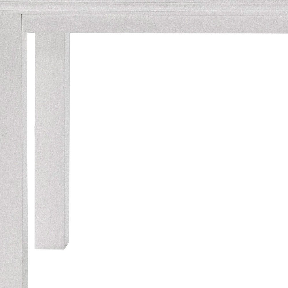 White Solid Wood Dining Table - 79-inch