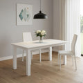 White Solid Wood Dining Table - 79-inch