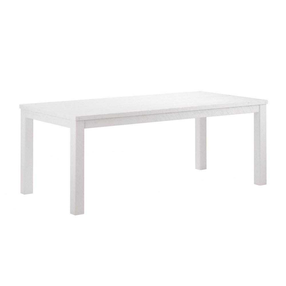 Gray Solid Wood Dining Table - 35-inch
