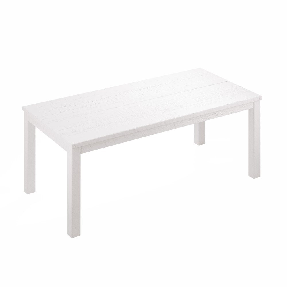 Gray Solid Wood Dining Table - 35-inch