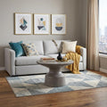 Gray Concrete Round Coffee Table - 24-inch
