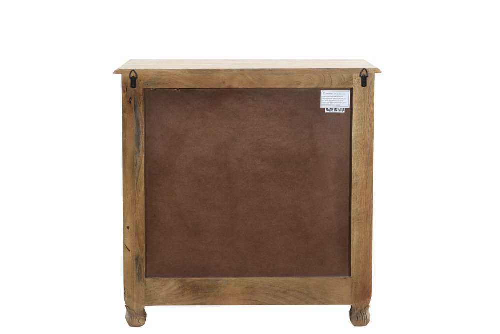 White Solid Wood Distressed Three Drawer Nightstand - 30-inch