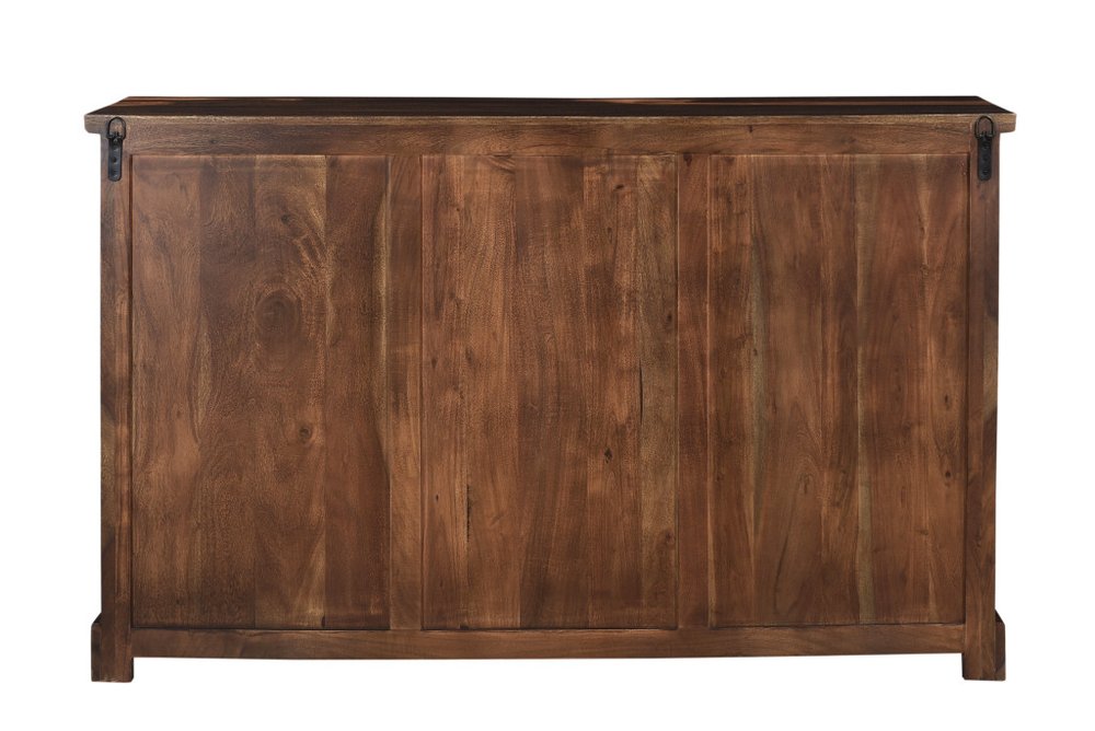 Dark Brown Solid Wood Six Drawer Dresser - 60-inch
