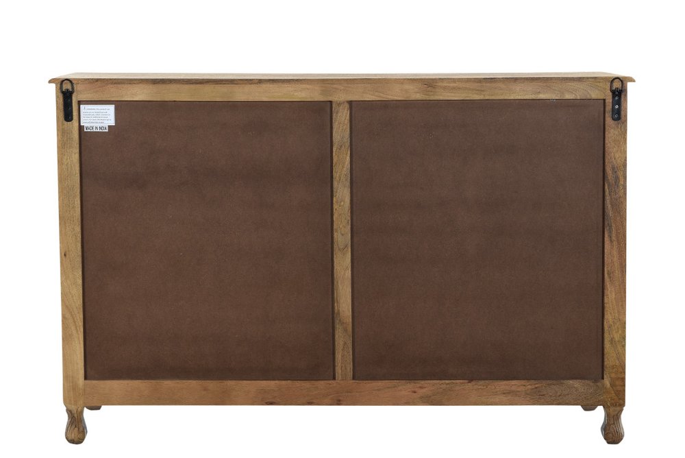 White Solid Wood Seven Drawer Dresser - 57-inch