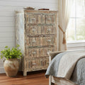 White Solid Wood Six Drawer Chest - 36-inch