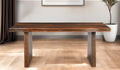Dark Brown Solid Wood Dining Table - 74-inch