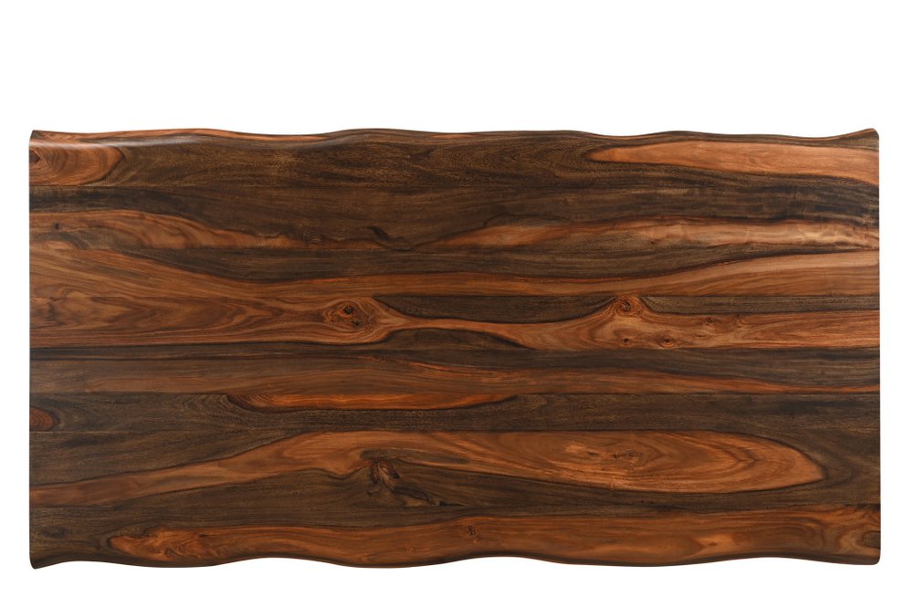 Dark Brown Solid Wood Dining Table - 74-inch