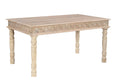 White Solid Wood Dining Table - 60-inch