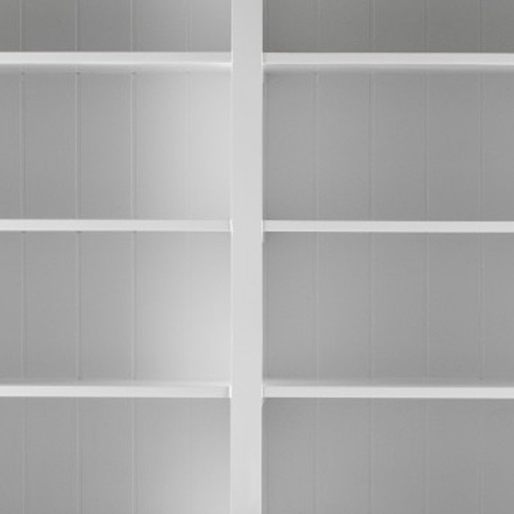 Antiqued White Solid Wood Pantry or Storage Closet - 87-inch