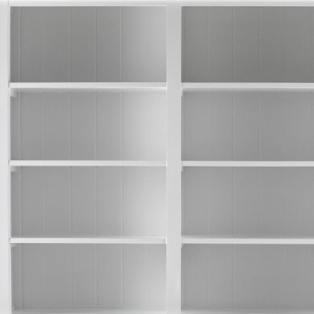 Antiqued White Solid Wood Pantry or Storage Closet - 87-inch