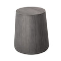 Ebony Solid Wood Round End Table - 18-inch
