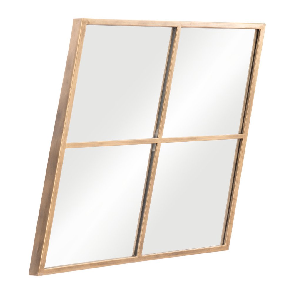 Gold Diamond Steel Framed Accent Mirror - 41-inch