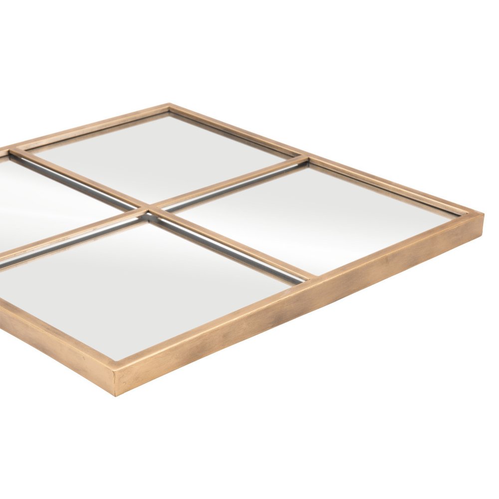Gold Diamond Steel Framed Accent Mirror - 41-inch