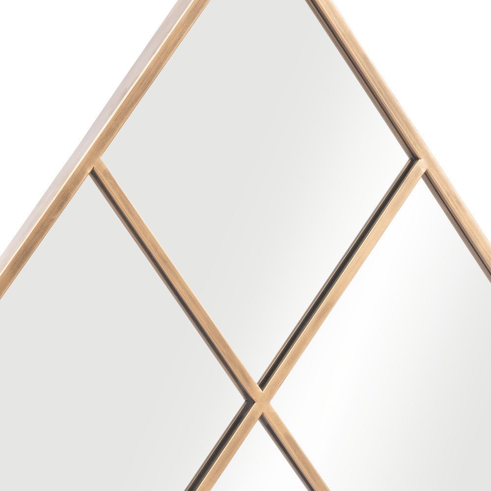 Gold Diamond Steel Framed Accent Mirror - 41-inch