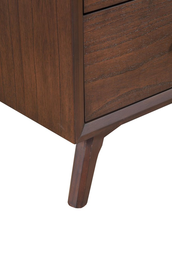 Walnut Solid Wood Seven Drawer Double Dresser - 60-inch