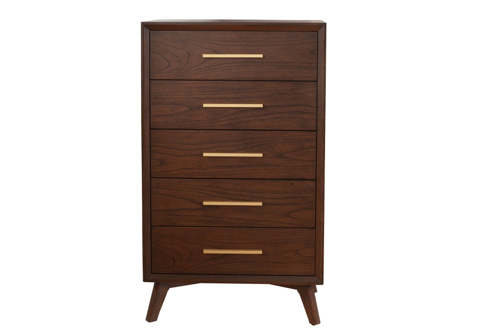 Walnut Solid Wood Seven Drawer Double Dresser - 60-inch