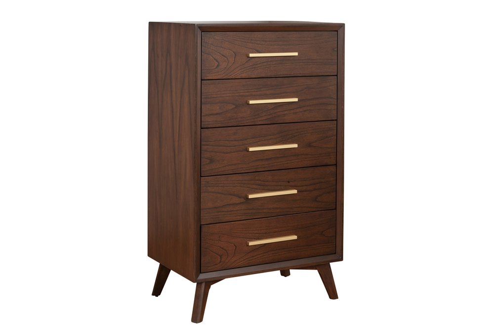 Walnut Solid Wood Seven Drawer Double Dresser - 60-inch