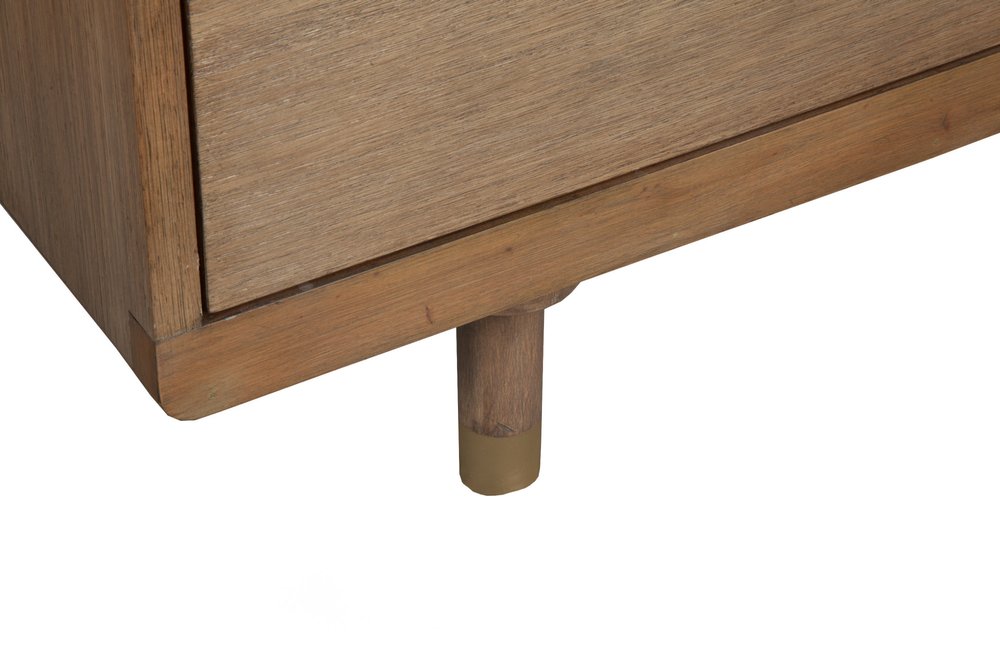 Brown Solid Wood Six Drawer Double Dresser - 60-inch