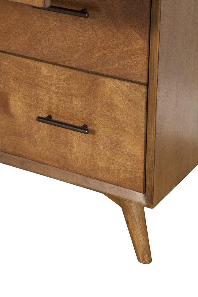 Brown Solid Wood Four Drawer Chest - 38-inch