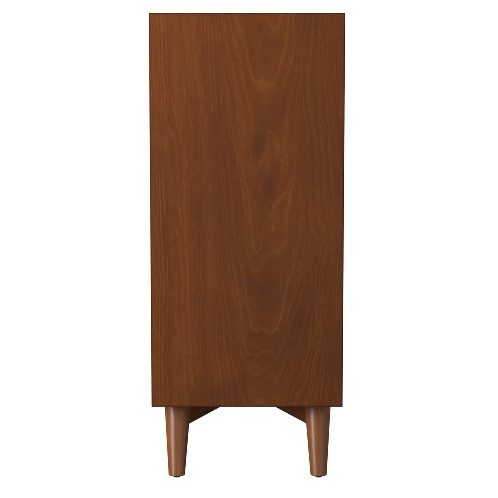 Brown Solid Wood Four Drawer Chest - 38-inch