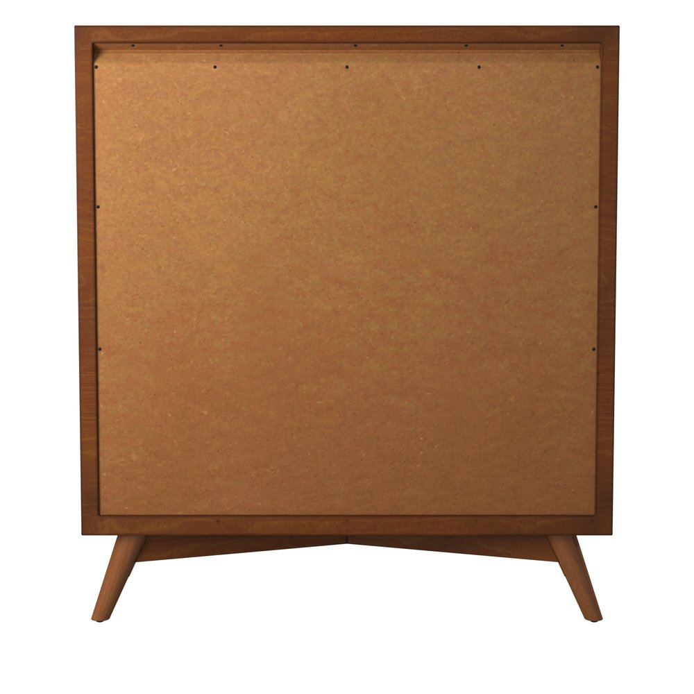 Brown Solid Wood Four Drawer Chest - 38-inch
