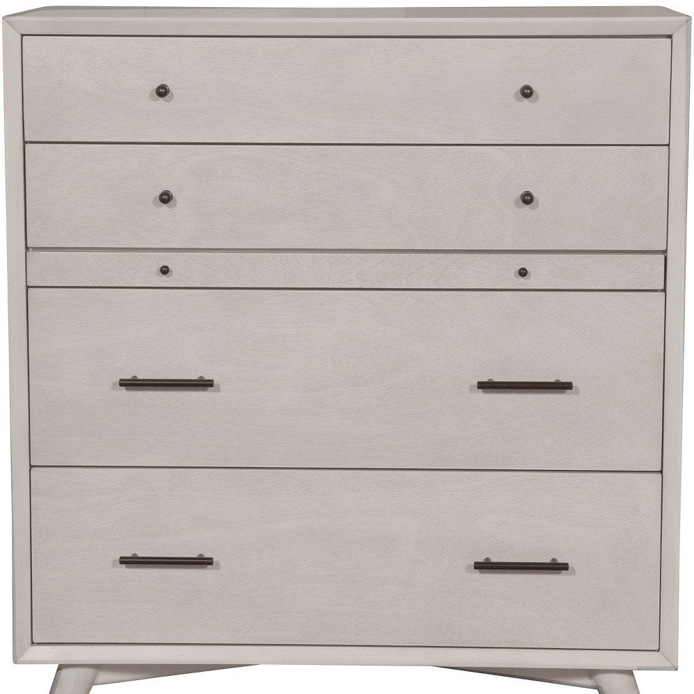 Gray Solid Wood Seven Drawer Double Dresser - 59-inch
