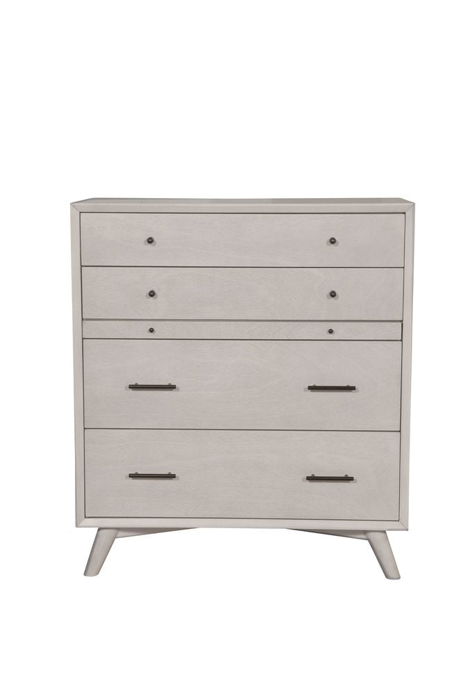Gray Solid Wood Seven Drawer Double Dresser - 59-inch