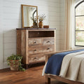 Brown Solid Wood Four Drawer Chest - 43-inch