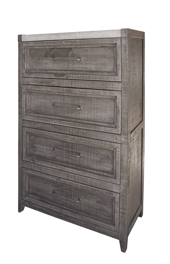 Gray Solid Wood Seven Drawer Triple Dresser - 62-inch