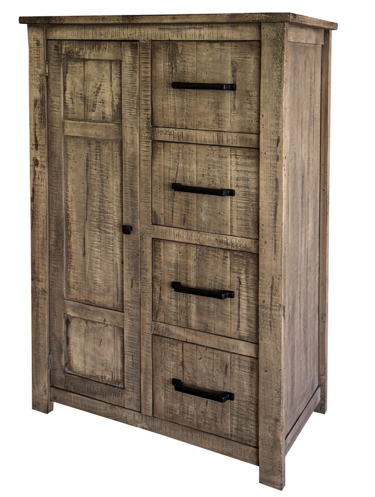 Brown Solid Wood Six Drawer Double Dresser - 62-inch