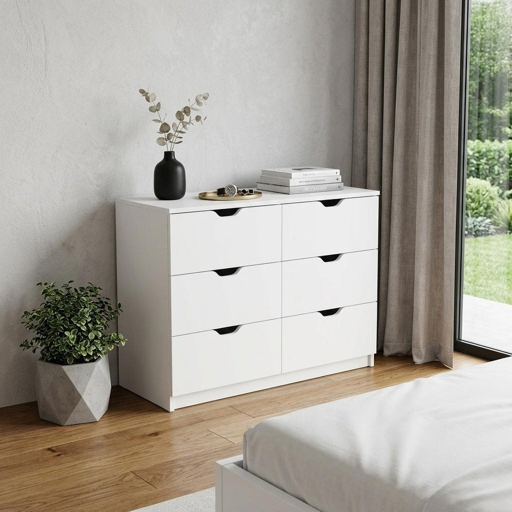 White Four Drawer Dresser - 42-inch