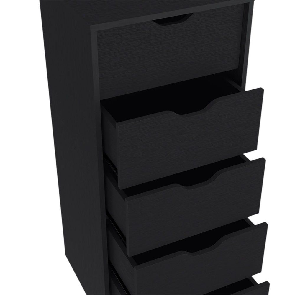 White Five Drawer Standard Chest - 18-inch