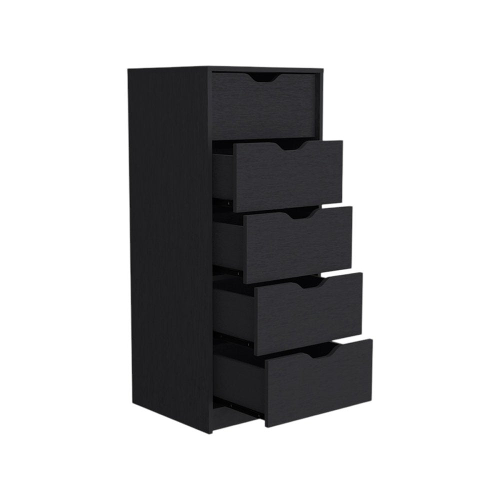 White Five Drawer Standard Chest - 18-inch
