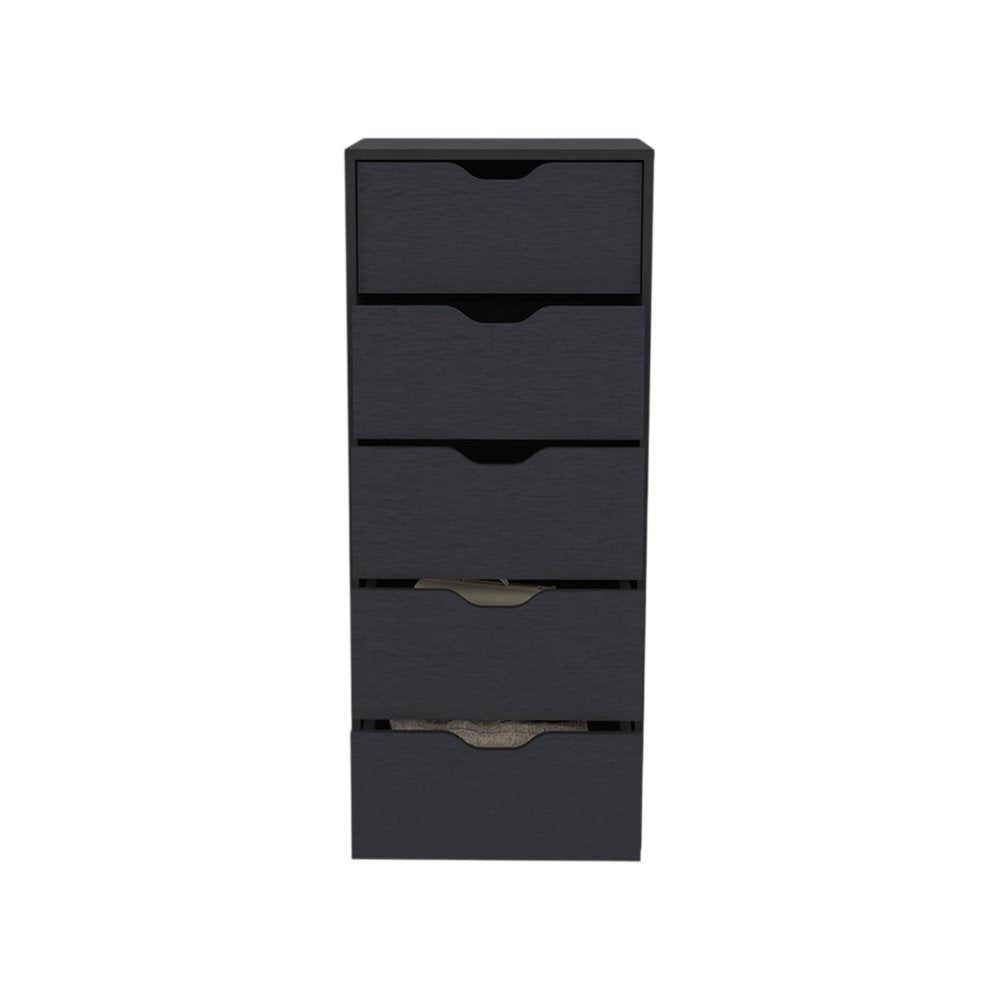 White Five Drawer Standard Chest - 18-inch