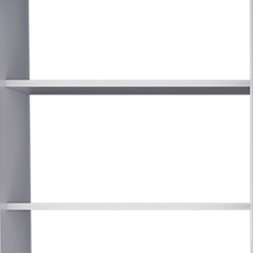 White Three Drawer Combo Dresser - 59-inch